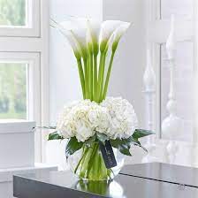Luxury Calla Lily Amp Hydrangea Vase Modern Flower Arrangements Lily Centerpieces Floral Arrangements
