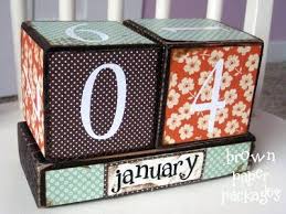 Calendar Blocks Simply Kierste Crafts Diy Crafts Homemade Gifts For Men