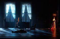 Two Simultaneously Great Lighting Effects The Woman Standing In A Doorway Ruth All The Way And Th Lighting Design Theatre Scenic Design Stage Lighting Design