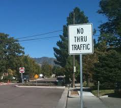 No Thru Traffic Signs - Alumetal