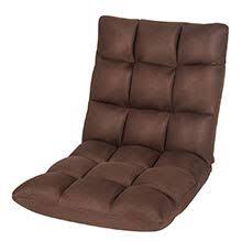 Sundale Outdoor Indoor Adjustable Soft Brushed Polyester Cord Five Position Multiangle Folding Chair Dark Brown Chair Folding Chair Comfy Chairs