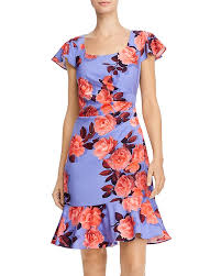 Periwinkle tops for women periwinkle decor Autor Antes De Cristo Nacionalismo Adrianna Papell Floral Print Dress Soplo Enlazar Mujer Hermosa