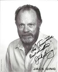 Jack Ging signed 10x8 b/w photo. American actor, best known as General  Harlan "Bull" Fulbright