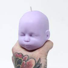 Doll Head Candle