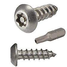 14 X 3 4 Button Head Torx Security Sheet Metal Screws Stainless Steel Tamper Resistant Qty 10 Number 14 Size X 3 4 Lengt Screws And Bolts Metal Sheet Metal