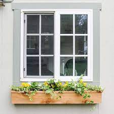 Decorative vinyl window boxes and brackets. Easy 15 Fixer Upper Style Diy Cedar Window Boxes Joyful Derivatives