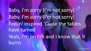 You can also use the lyrics scroller to sing along with the music and adjust the speed by using the arrows. Sorry Not Sorry