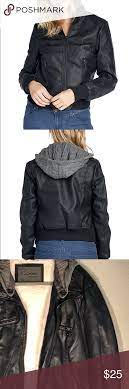 Go Sono 1x Faux Leather Faux Fur Lined Jacket Line Jackets Leather Jacket Black Clothes Design