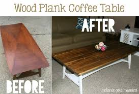 Melanie Gets Married Wood Plank Coffee Table Coffee Table Wood Planks Table