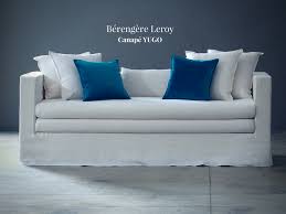 Canape Sur Mesure Dehoussable En Lin Lave Ivoire Canape Haut De Gamme Decoration Interieure Fauteuil