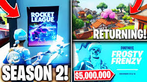 It was introduced in chapter 2: New Fortnite Update V15 10 Winterfest 5m Frosty Frenzy Tourney Build Your Own Live Event Youtube