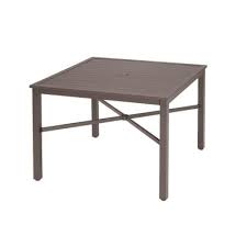 I have been wanting a large outdoor dining table forever! Mix And Match Square Patio Dining Tables Patio Tables The Home Depot