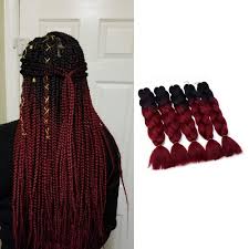 Braiding hair is getting more and more popular, as hair that has been braided usually looks healthy and full when released from its woven embrace.unice provides best cheap human braiding hair best deals,including wholesale bulk braiding hair and curly human braiding hair,human hair blend braids. Wigenius Jumbo Braid Hair Xpression Braiding Hair Crochet Braids Hair Kanekalon Braiding Hair Ombre Braiding Hair 5pcs Black Burgundy Buy Online In Aruba At Desertcart Productid 57811499