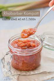 rhabarber kompott lecker und einfach mit nur 5 zutaten joyful food rezept rhabarberkompott rezept rhabarber kochen lecker
