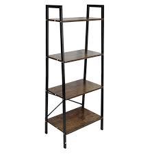 Etagere Vintage En Escalier Bibliotheque A 4 Niveaux Style Industriel Pour Salon Bureau Chambre Cuisine Balcon Cdiscount Maison