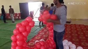 My experience with balloon decoration for birthday party arch gate without stand ideas in india if you like my video so please. Balloon Decoration For Stage Or Wall Decor Balloon Decoration Sikhe Birthday Decoration Youtube