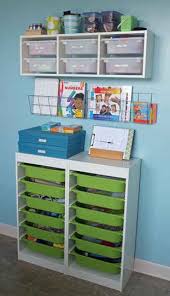 41 Clever Organizational Ideas For Your Child S Playroom Storage And Organization Room Organization Kids Art Supplies