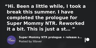 Super Mommy NTR prologue + release schedule | Patreon