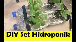Diy Set Hidroponik Guna Botol Air Terpakai Youtube