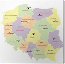 Po raz pierwszy odbył się w pradze w 1948 r. Fototapeta Mapa Polski Z Wojewodztw Pixers Zyjemy By Zmieniac