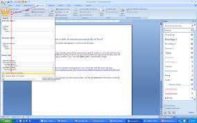 Table Of Contents In Word Ms Word Know How