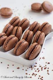 Chocolate Macarons Recipe New And Improved Recipe Macaron Recipe Desserts Chocolate Macaroons