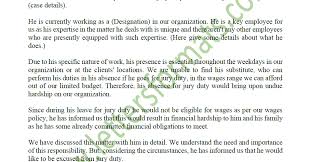 The letter should provide instructions on how to notify the authority that you are not eligible. Sample Letter From Employer To Excuse Employee From Jury Duty