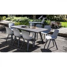 salon de jardin scandinave chaise salon de jardin chaise de jardin table plateau ceramique