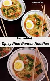 Healthy noodle is white flat noodle, without wheat flour! Spicy Rice Ramen Noodle Soup Profusion Curry