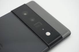 Google Pixel 6a tilted for the ...