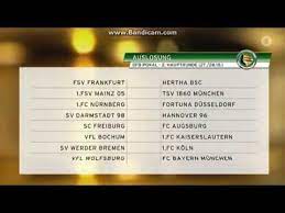 Die zeitgenaue terminierung wird in kürze folgen. Dfb Pokal Auslosung 2 Runde 15 16 Youtube