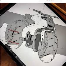 Designsketch Bikesketch Sketchbook Matthias Schwenker Fahrrad Zeichnung Auto Design Skizze Fahrraddesign