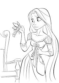 Download and print this printable disney princess coloring pages online 735300 for the cost of nothing, only at everfreecoloring.com. Coloring Pages Rapunzel Coloring Page