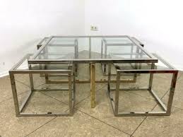 Maybe you would like to learn more about one of these? 60s 70s Coffee Table In Brass And Chrome With Four Nesting Tables In Niedersachsen Twistringen Ebay Kleinanzeigen