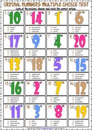 Welcome to esl printables, the website where english language teachers exchange resources: Ordinal Numbers Esl Vocabulary Worksheets