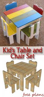 Handmade children's table with 2 benches. Simple Kid S Table And Chair Set Her Tool Belt