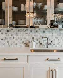 Featuring a flat frame with a.75 reveal and solid center. Stainless Steel Kitchen Cabinets With Glass Doors Modern Kitchen