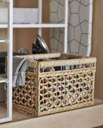 tating mand bananenblad naturel ikea wonen interieur