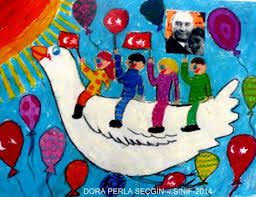 23 Nisan Resim Yarismasi 8 Sinif Ile Ilgili Gorsel Sonucu Nisan Resim Pastel Boyalar