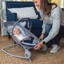The perfect place for your little one to relax for a while. 2 In 1 Bouncer Rocker Duo Heather Grey Babies R Us Canada