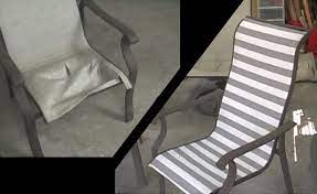 Renew Your Patio Deck Furniture Sling Chair Cover Replacement Patio Furniture Chairs Patio Furniture Makeover Patio Chair Covers