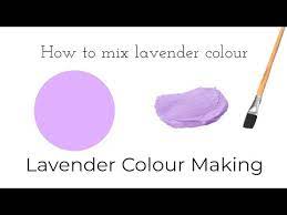 Make Lavender Colour Mixing