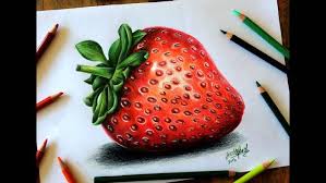 1001 Images De Dessin Realiste Et Astuces Pour Ameliorer Ses Competences Dessin Fruits Dessin Realiste Fraise Dessin