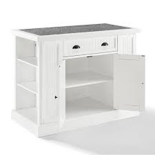 I'm interested in hearing from people who have experience working with lowes or home depot when they remodeled their kitchens. Seaside White Kitchen Island Kf31005 Wh The Home Depot White Kitchen Island White Kitchen Black Kitchen Island