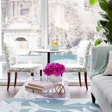 When the light is blocked, it makes the room feel smaller, dingier, and more crowded. Bistro Table In Front Of Living Room Window Design Ideas