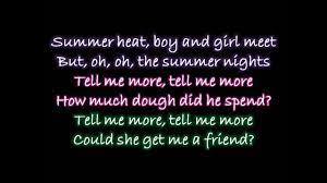 Original lyrics of summer lovin' song by balue. Grease The Musical Hall Cross School Summer Night Lyrics Youtube