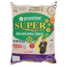 Beras super spesial tempatan 5% jasmine super. Jasmine Super Special Tempatan 5 5kg Shopee Singapore