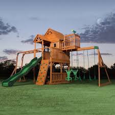 Playsets ranging from basic swings with two complete designs with. Backyard Playground Sets Wayfair
