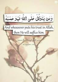و من يتوكل على الله فهو حسبه Quran Islamic Inspirational Quotes Quran Quotes