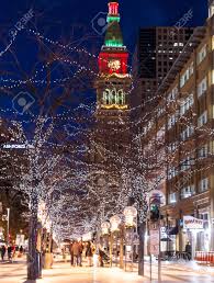 Malls in denver colorado can be a little spread out so here is what i have done in the past when i was a little crazy and eager to cover as much ground as possible. Denver Colorado 16th Street Mall Decorated With Christmas Lights Stock Photo Picture And Royalty Free Image Image 17523585